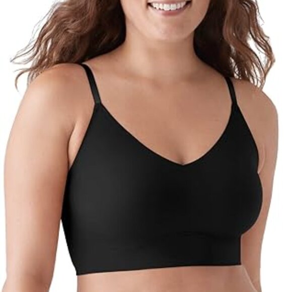True & Co Body Lift Triangle Adjustable Strap Bra Black/Black Size:1X - Picture 3 of 3